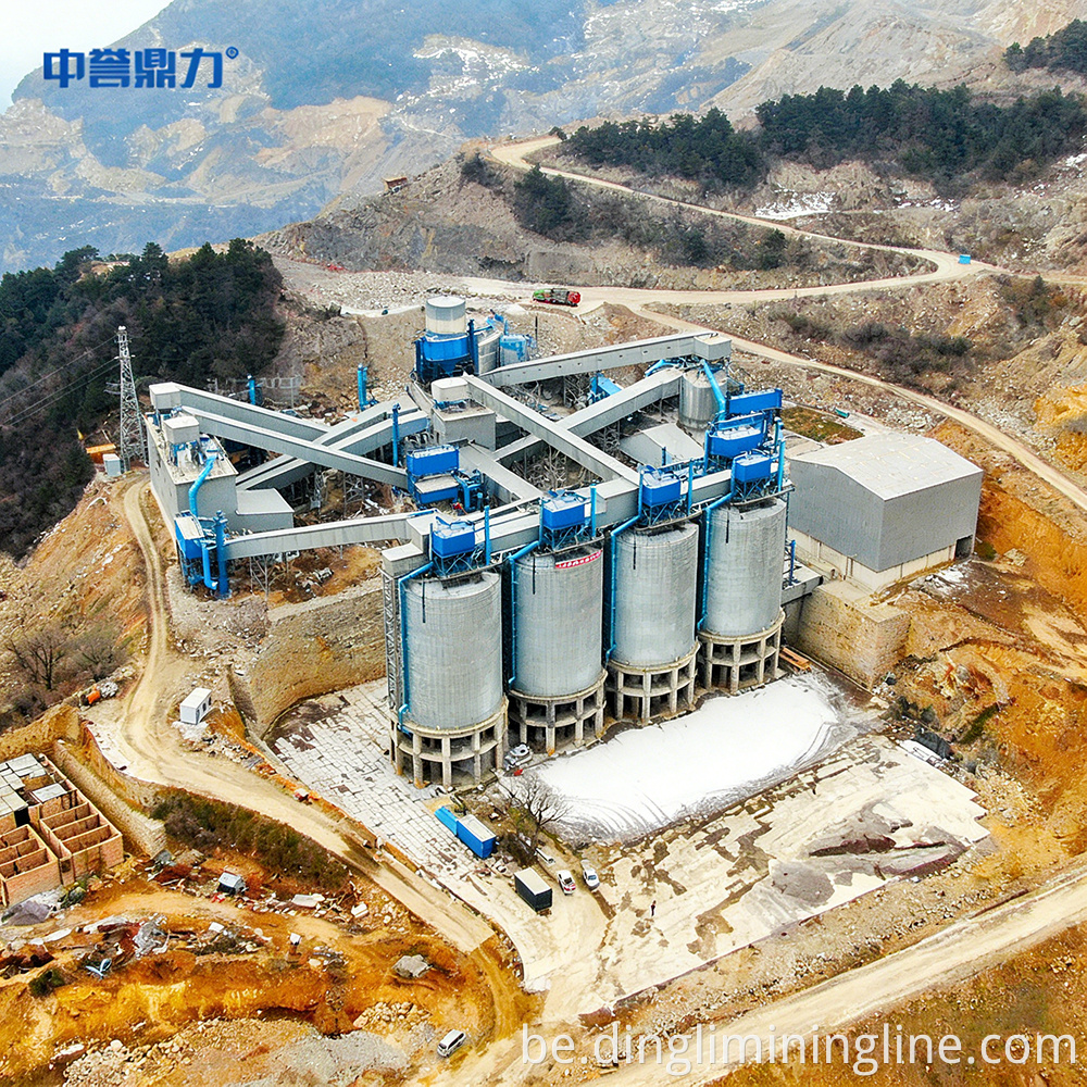 Аўтаматызаваная лінія драбнення запаўняльнікаў Automated Aggregate Crushing Line